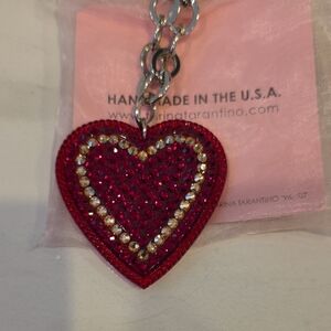 Tarina Tarantino Sparkling Red Heart Necklace